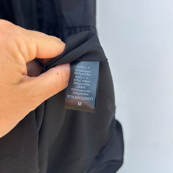 Tuckernuck Marissa Midi Off-The-Shoulder Dress Fit And Flare Black Medium - Picture 10 of 12